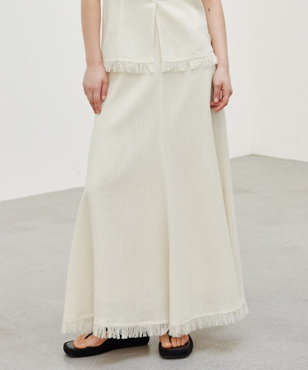 BEIGE， 【洗える】CANNET / フレアスカート Ecru