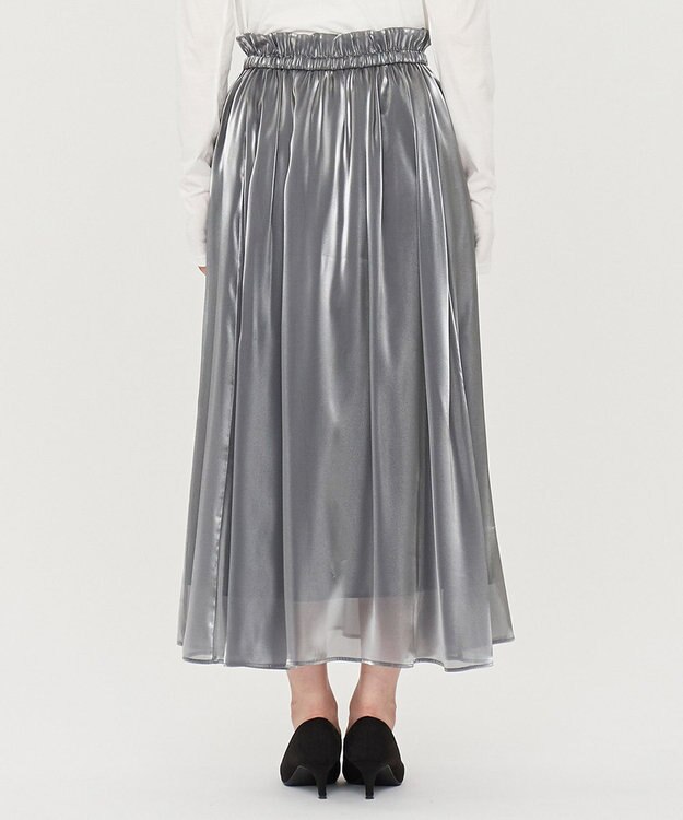 uncrave 【手洗い可】ブライトシャンブレー スカート（uncrave STANDARD） ブルーグレー