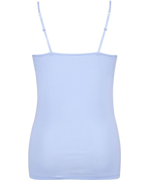 Wing インナー 【綿の贅沢オーガニック】 オーガニックコットン混素材 薄くて軽い キャミソール EL1056 ウイング／ワコール グレイッシュブルー