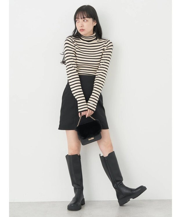 earth music&ecology ミニスカート Black