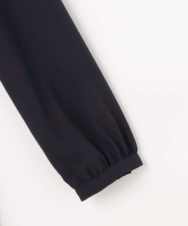 J.PRESS LADIES ノルディス2wayジョーゼット フロントプリーツ ワンピース ネイビー系