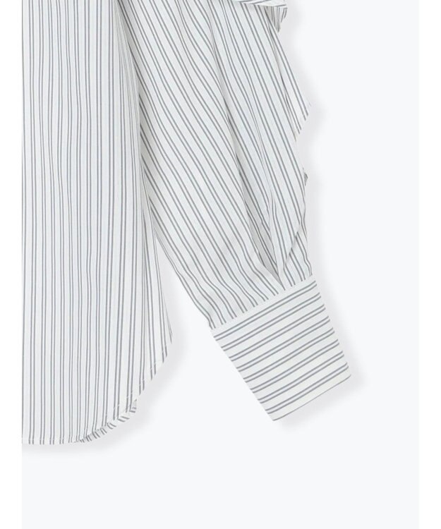 Te chichi 【泉 里香さん着用・Oggi.jp10/23掲載】ラッフルスリーブシャツ グレー