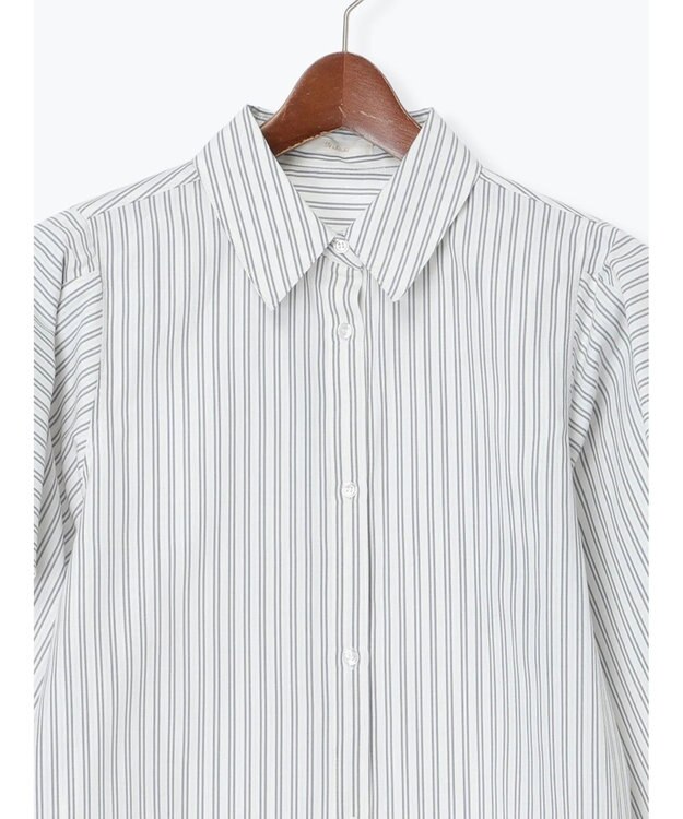 Te chichi 【泉 里香さん着用・Oggi.jp10/23掲載】ラッフルスリーブシャツ グレー