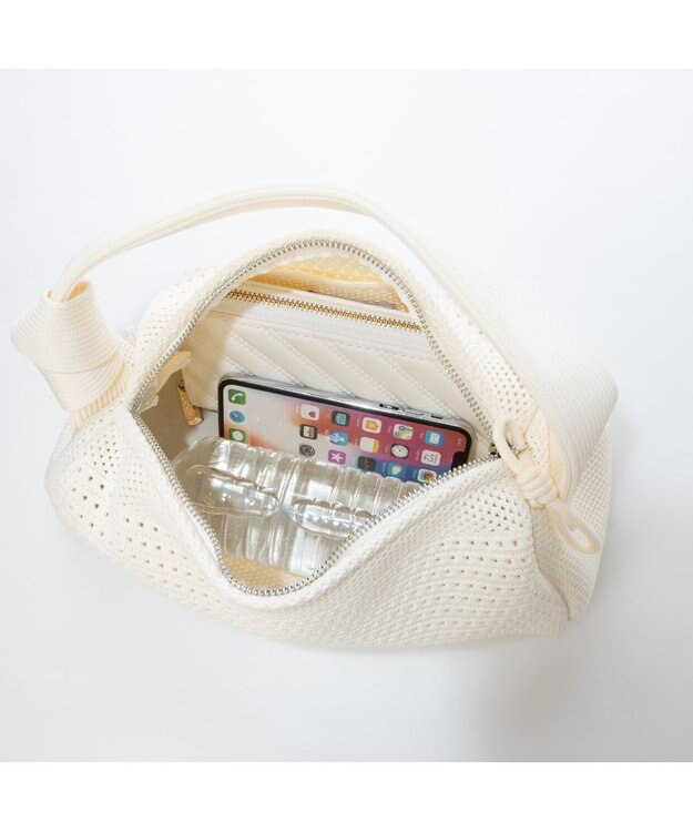 UNBILLION カカトゥ kakatoo / ソフトメッシュキューブバッグ アイボリー