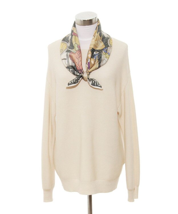 MOONBAT SWASH LONDON 大判シルクツイルスカーフ Trifle 68×68cm 日本製 ダークグリーン