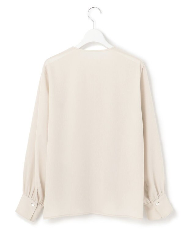 23区 L 【洗える】ピンタック ディテール ブラウス ベージュ系