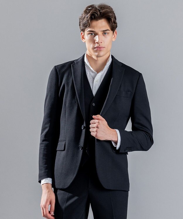 JOSEPH HOMME ウーステッドモックロディ　ジャケット ブラック系