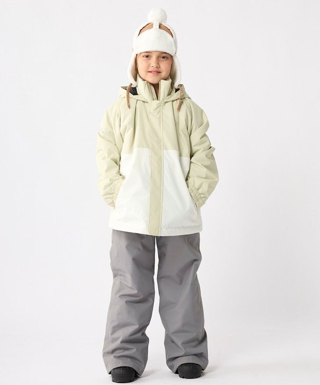 OP／FILA 【ocean pacific】スノーウェア 上下セット 耐水圧10000mm ベージュ