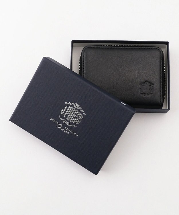 J.PRESS MEN 【MORPHO×J.PRESS】シープゴート 小銭入れ(BOX型) ブラック系