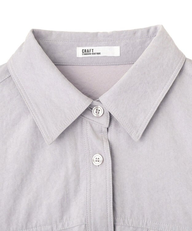 CRAFT STANDARD BOUTIQUE とろみワークシャツ Light Purple