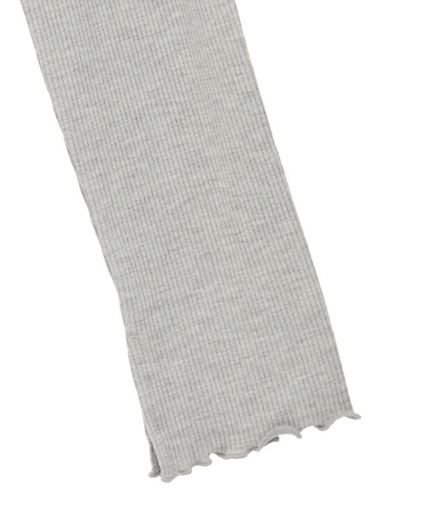 earth music&ecology ラメテレコボートネックプルオーバー Gray