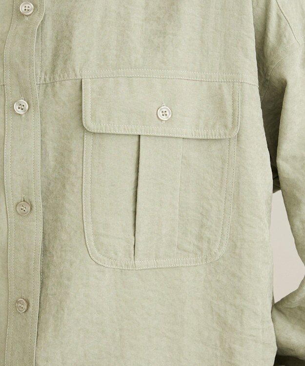 CRAFT STANDARD BOUTIQUE とろみワークシャツ Light Green