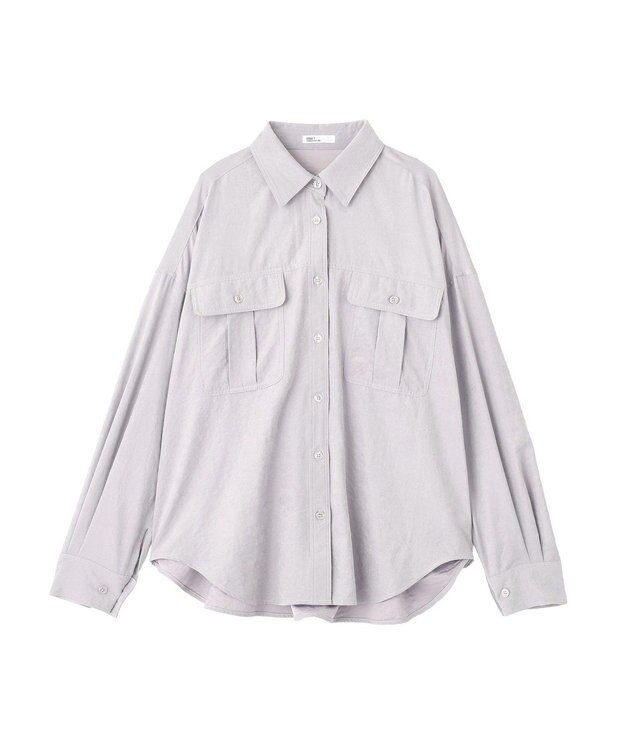 CRAFT STANDARD BOUTIQUE とろみワークシャツ Light Purple