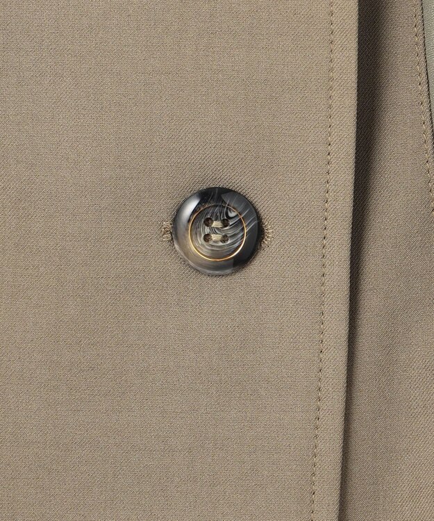 ANY SIS L 【2SET】プリーツコンビトレンチワンピース セット カーキ