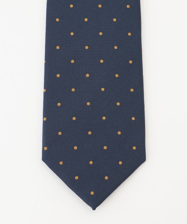 KASHIYAMA KASHIYAMAオリジナル【JAPAN MADE】ドットネクタイ オレンジ