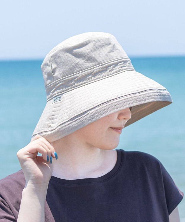 ATRENA 体感-10℃ コカゲル MWエッジアップハット ベージュ