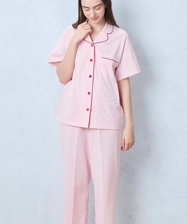 une nana cool 【綿混】両染ジャージ半袖パジャマ MADE WITH LIBERTY FABRIC PO