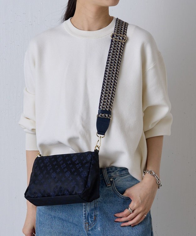 russet アレンジショルダーベルト【ミックステープ】(CE-1147) Navy