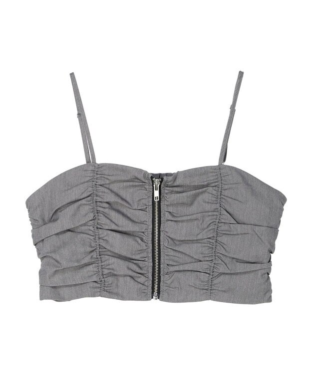 Green Parks ・ＥＬＥＮＣＡＲＥ　ＤＵＥ　シャーリングビスチェ Gray