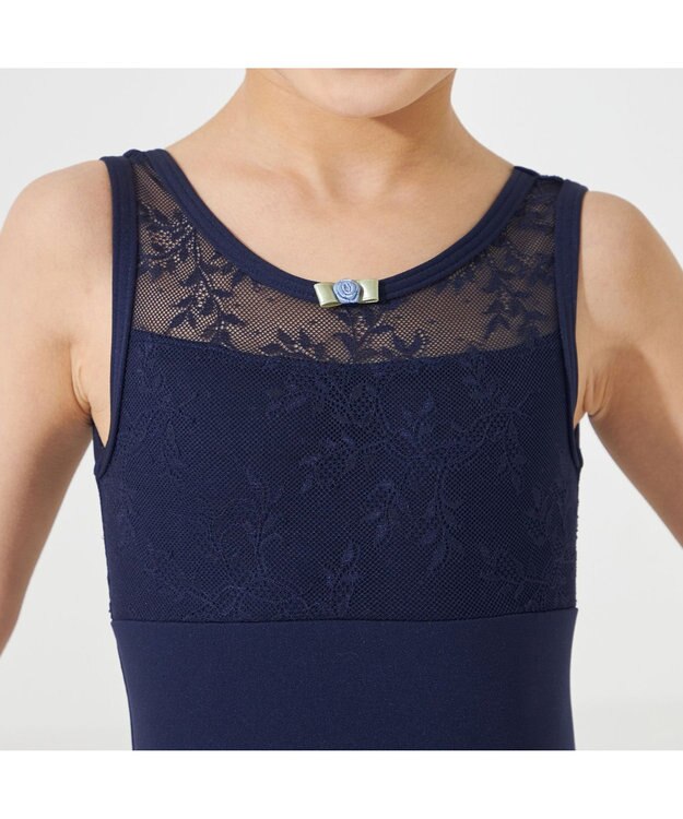 Chacott ノースリーブレオタード ネイビー