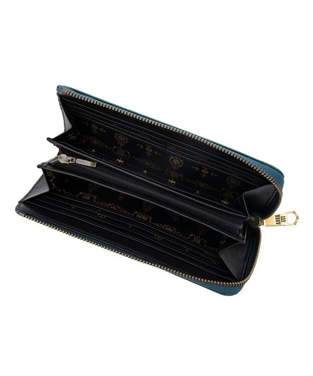 ANNA SUI ブルボン Lファスナー長財布 グリーン