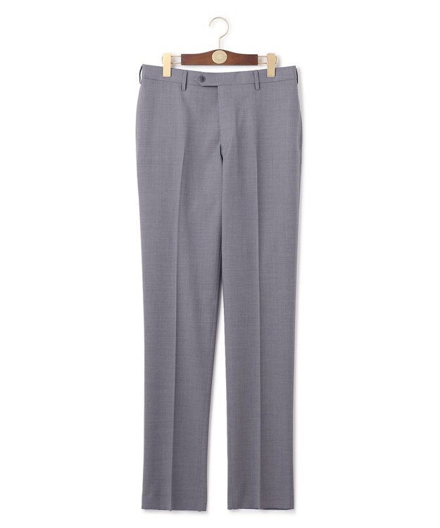 J.PRESS MEN 【ストレッチ / ウォッシャブル可】パワーストレッチウール スラックス ライトグレー系