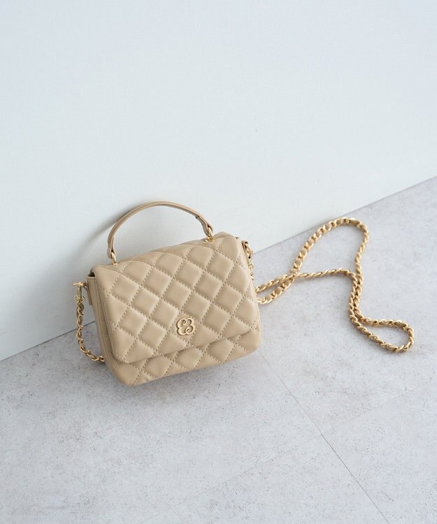 earth music&ecology 【2WAY】チェーンコンパクトバッグ Beige