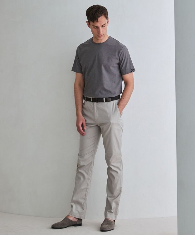 GOTAIRIKU チノ以上スラックス未満のドレス感【接触冷感/吸水速乾/ストレッチ】クールモーション コットンパンツ ベージュ系