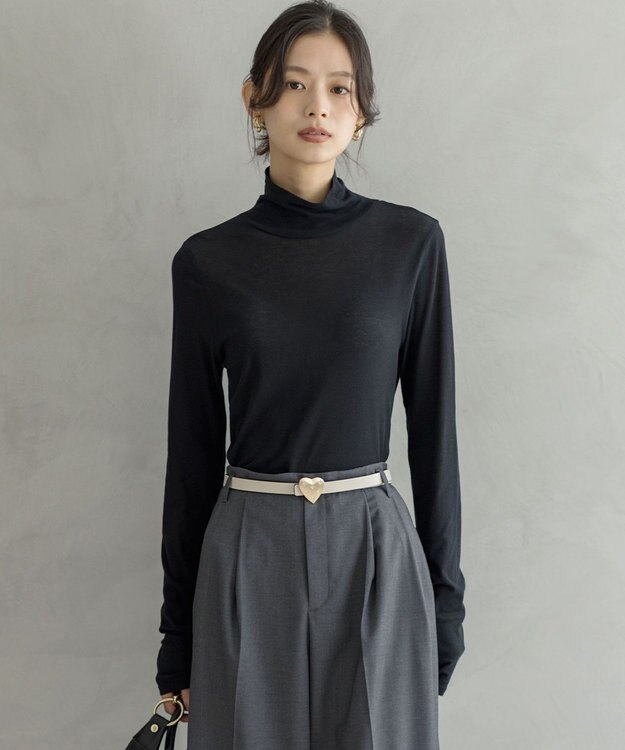 組曲 S ハイツイストシアー インナータートル ブラック系