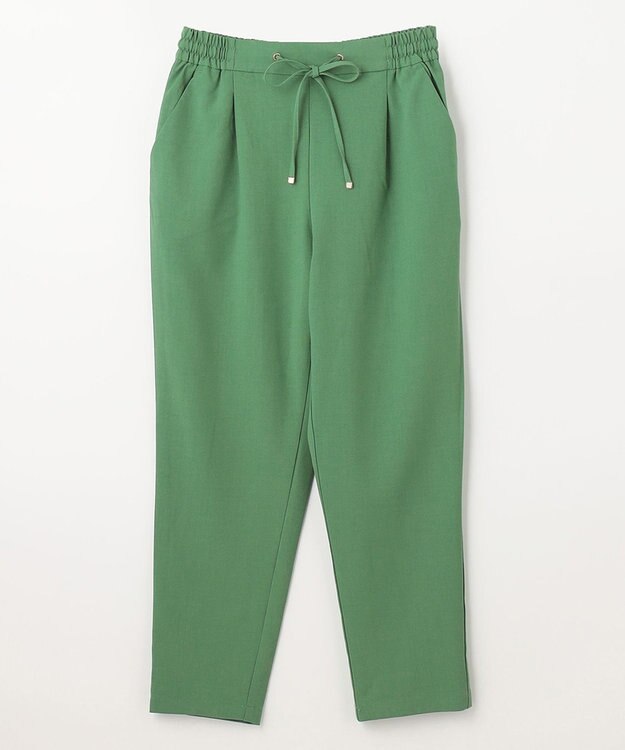 ANY 【UVケア/接触冷感/ウエストゴム】イージケア美脚パンツ テーパード グリーン