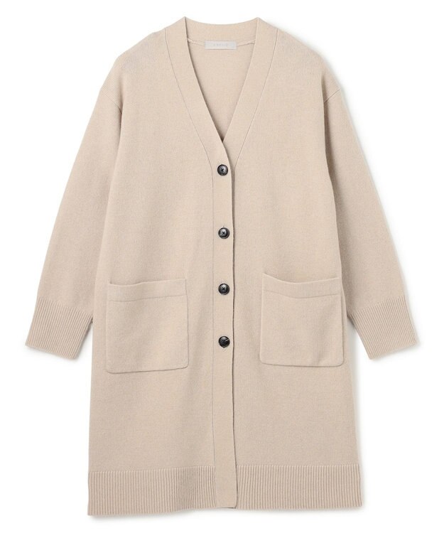 UNFILO 【WEB限定】カシミヤブレンド ロングカーディガン ベージュ