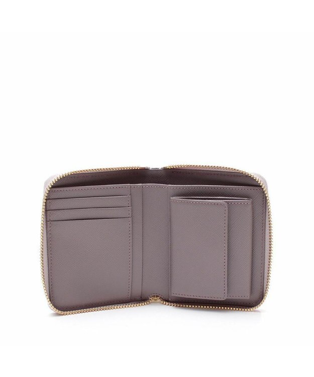 A.D.M.J. 【牛革】クロコ型押しスモールウォレット ホワイトパール