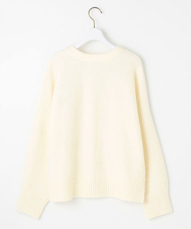 ANY SIS L 【前後着用可能】Airニット カーディガン アイボリー