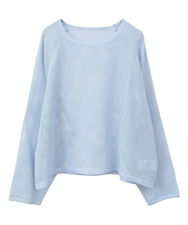 AMERICAN HOLIC メッシュ長袖Ｔシャツ Light Blue