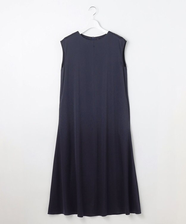 自由区 【Exclusive】シャイニーサテン ドレス ネイビー