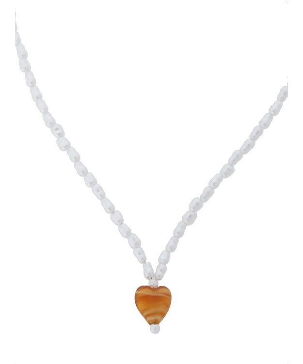 Green Parks ・ＨＡＬＦ　ＴＩＭＥ　天然石ワントップパールネックレス A