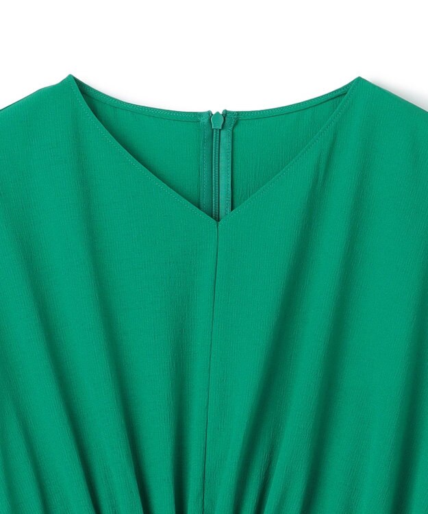 UNFILO BREEZEMOVE ウエストドロストワンピース グリーン