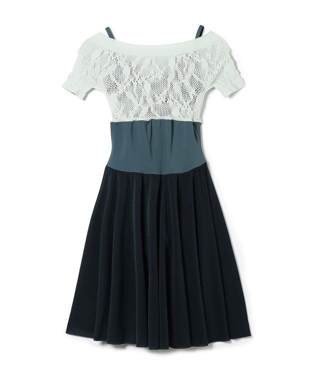 Chacott スカート付レオタード エメラルドグリーン