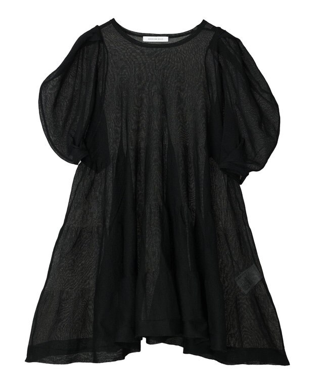 AMERICAN HOLIC ボリュームスリーブティアードニットチュニック Black