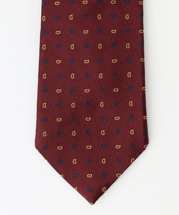 J.PRESS MEN 【VINTAGE JACQUARD COLLECTION】小紋柄ネクタイ ワイン系7