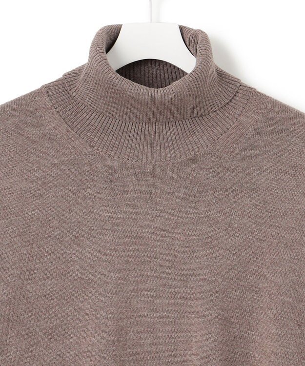 J.PRESS YORK STREET 【UNISEX】ANTI PILLING WOOL タートルネック ニット ブラウン系