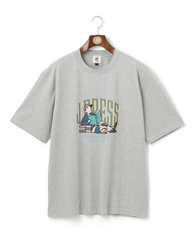 J.PRESS MEN 【AaronChang】【UNISEX】プリント Tシャツ ライトグレー系