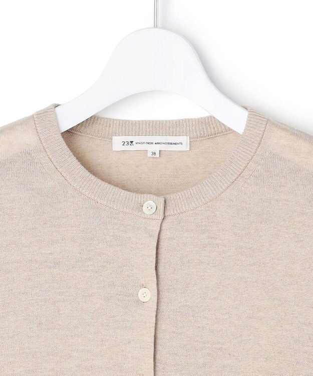 23区 【先行予約】ピュアリネンハイゲージ カーディガン ベージュ系