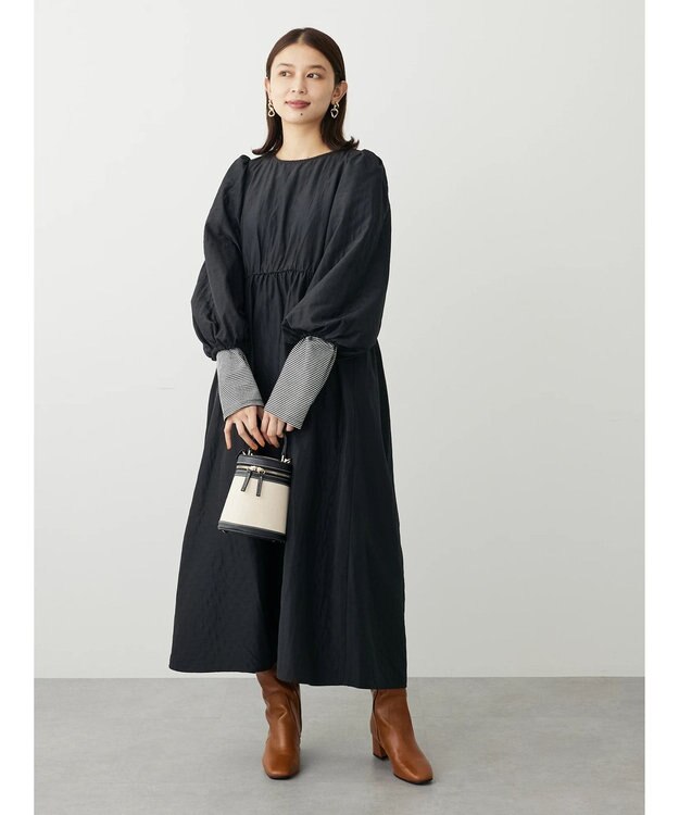 Green Parks ・ＳＵＧＡＲ　ＳＰＯＯＮ　バックオープンワンピース Black