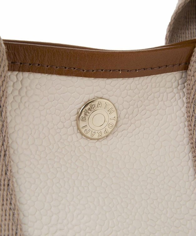 TOPKAPI 【Breath TOPKAPI】SCOTCH GRAIN スコッチグレイン ショルダー付き ミニ トート バッグ ペールベージュ