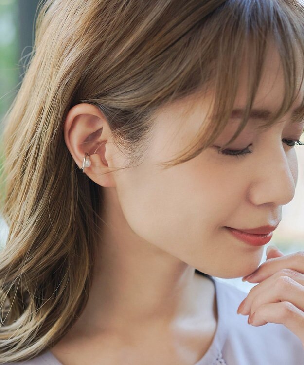 Tiaclasse パールイヤーカフ シルバー