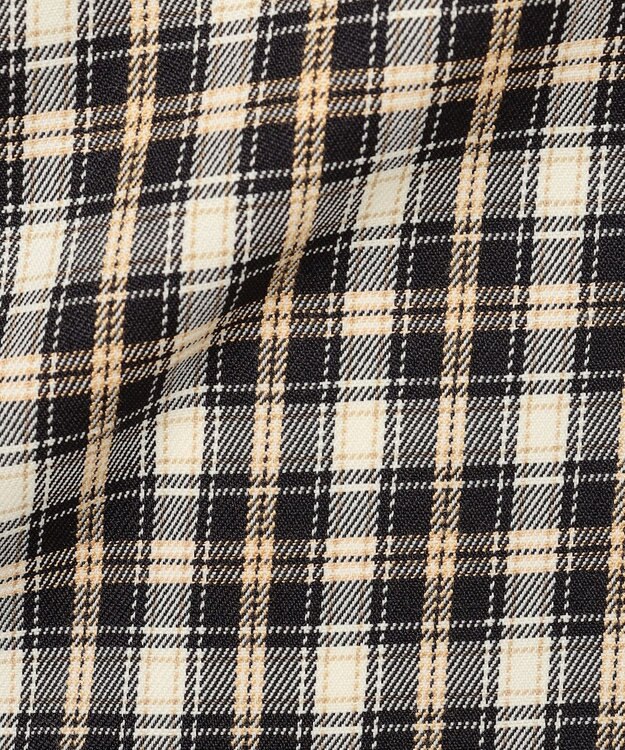 Feroux 【セットアイテム・洗える】パフスリーブニット×キャミソール ワンピース ブラック系2