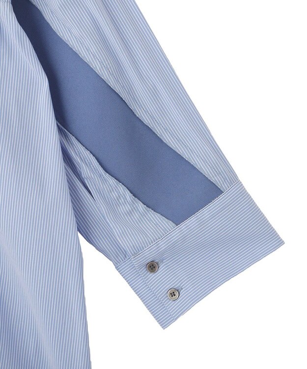 YECCA VECCA リブMIXストライプオーバーシャツ Stripe