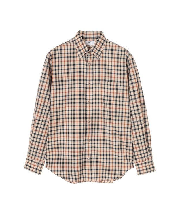 DAKS コットン 隠しボタンダウンシャツ ハウスチェック