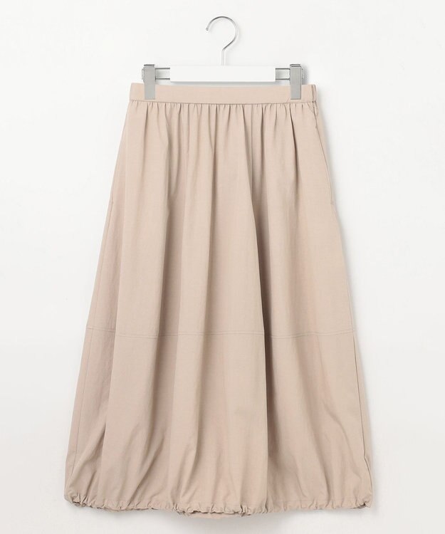 23区 L 【洗える】ヴィンテージライトタフタ バルーン スカート ベージュ系